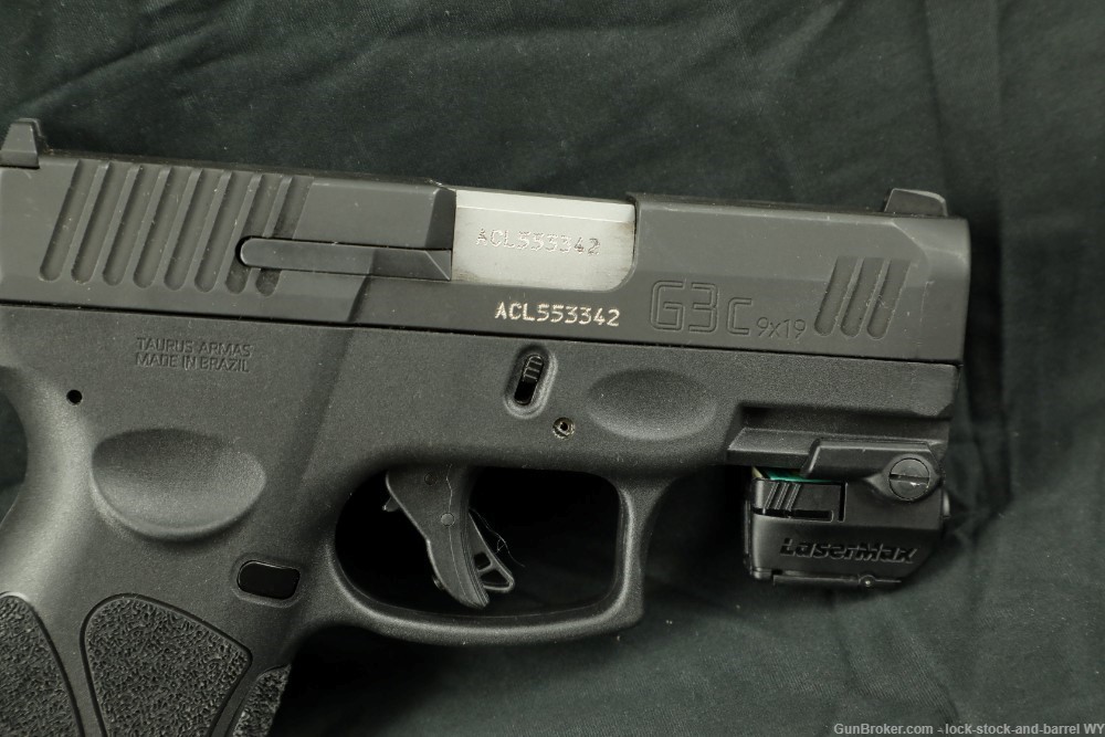 Taurus G3C 9mm 3.2” Semi-Auto Striker Fired Compact Pistol w/ Box & Laser-img-5