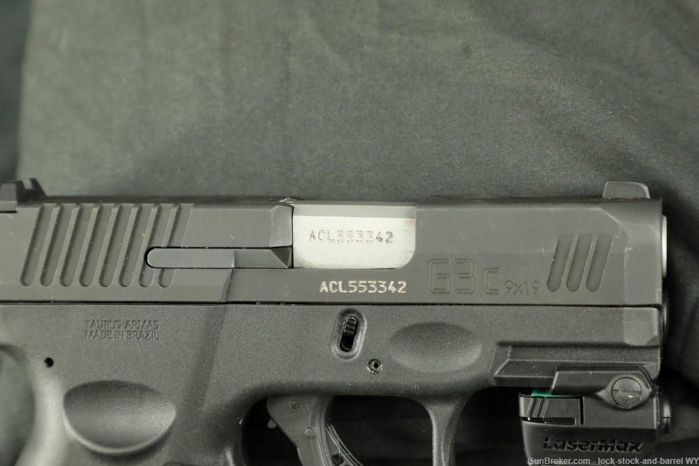 Taurus G3C 9mm 3.2” Semi-Auto Striker Fired Compact Pistol w/ Box & Laser-img-15