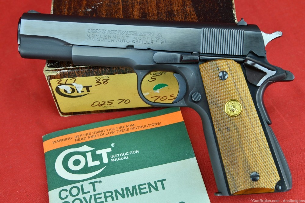 STUNNING, RARE 1981 Colt MK IV Series 70 Government - *.38 SUPER*-img-0