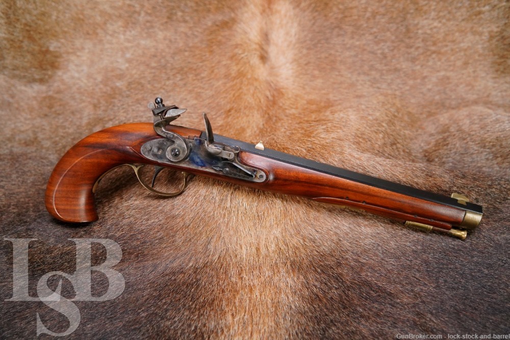 Pedersoli Kentucky .44 Cal Flintlock Black Powder Pistol, 1969 ATF Antique-img-0