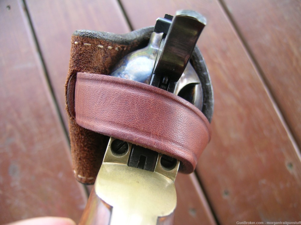 Bianchi #1L Lawman Lined Leather Holster Colt Uberti Large Fr SAA 7-1/2" -img-2