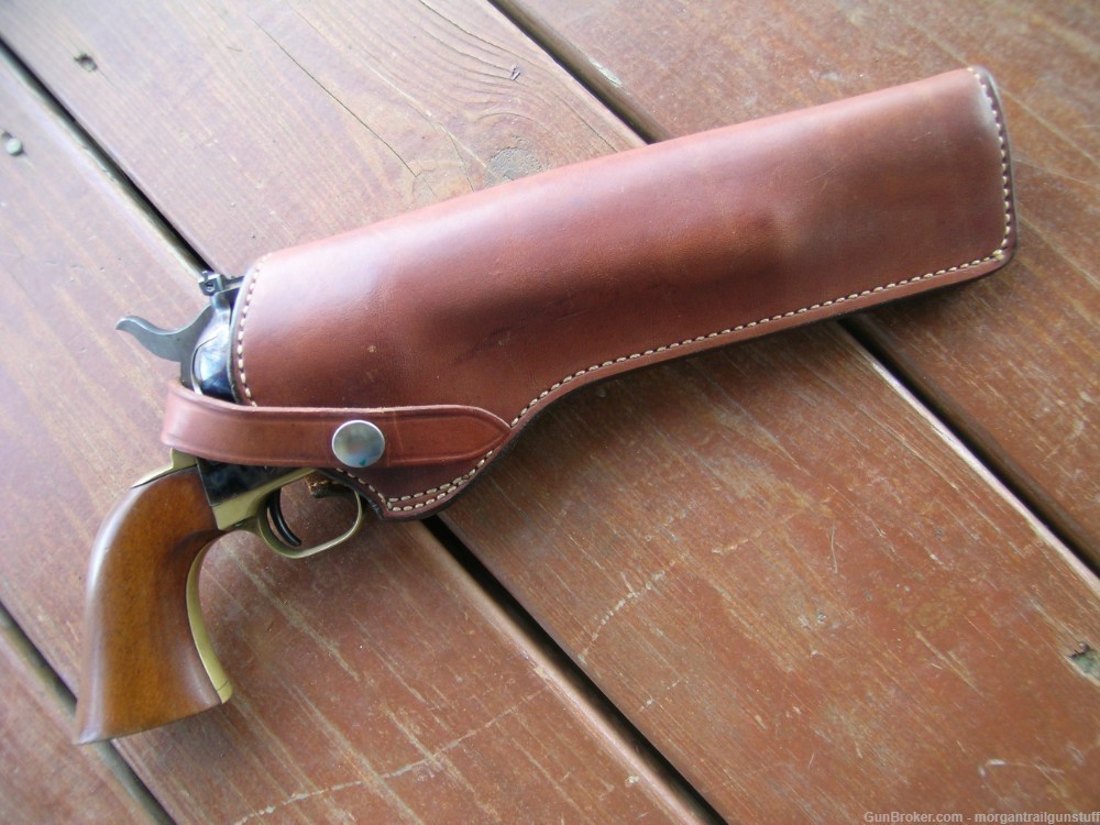 Bianchi #1L Lawman Lined Leather Holster Colt Uberti Large Fr SAA 7-1/2" -img-0