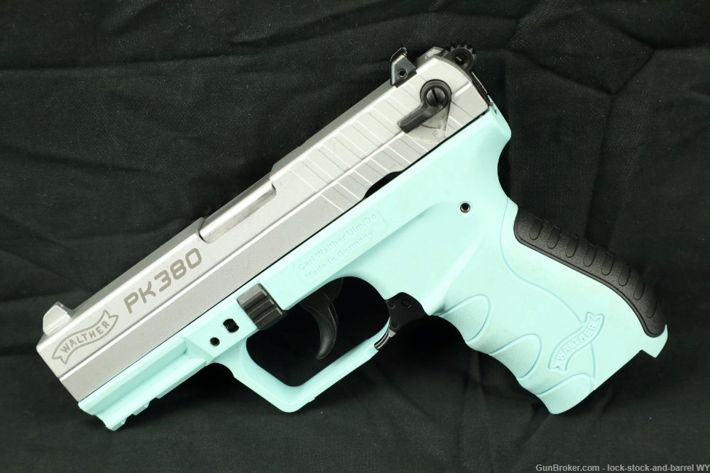 Walther Arms Pk380 .380 ACP 3.66” Semi-Auto Pistol Angel Blue-img-6