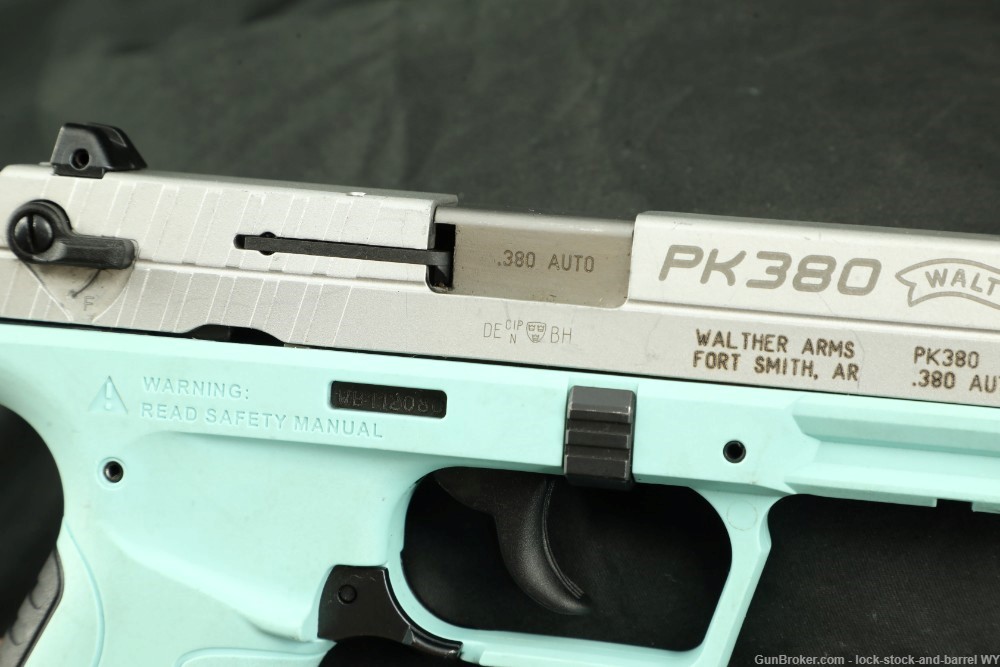 Walther Arms Pk380 .380 ACP 3.66” Semi-Auto Pistol Angel Blue-img-20