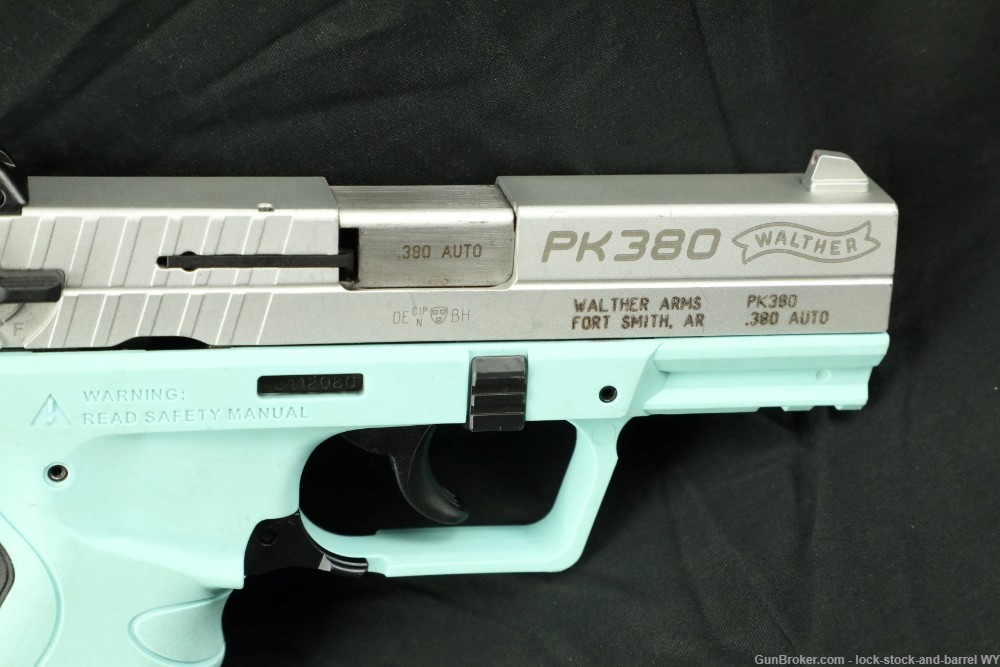 Walther Arms Pk380 .380 ACP 3.66” Semi-Auto Pistol Angel Blue-img-5