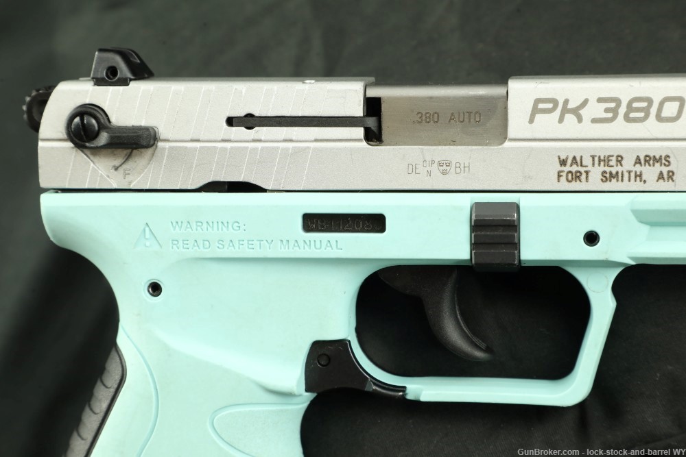 Walther Arms Pk380 .380 ACP 3.66” Semi-Auto Pistol Angel Blue-img-21