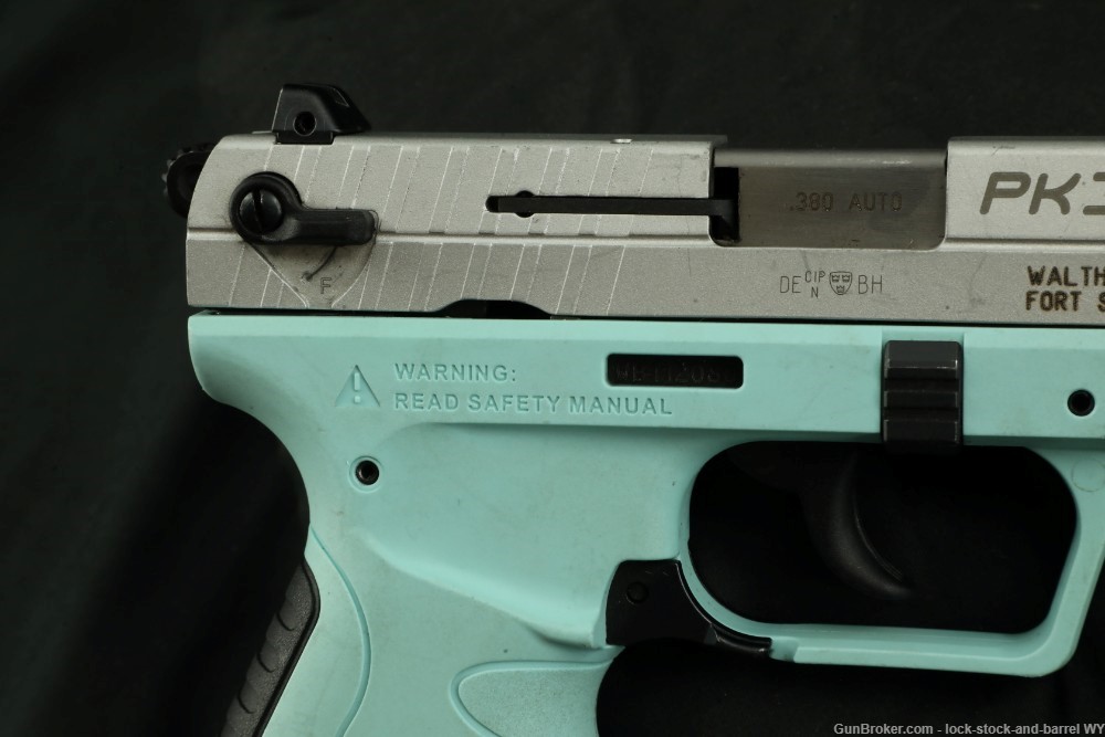 Walther Arms Pk380 .380 ACP 3.66” Semi-Auto Pistol Angel Blue-img-22