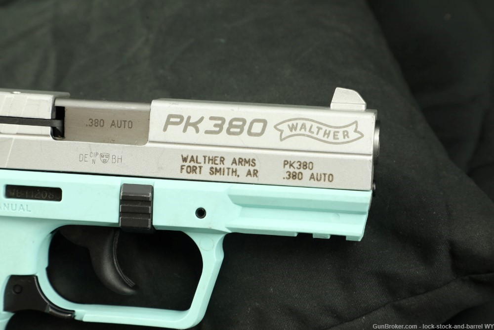 Walther Arms Pk380 .380 ACP 3.66” Semi-Auto Pistol Angel Blue-img-19