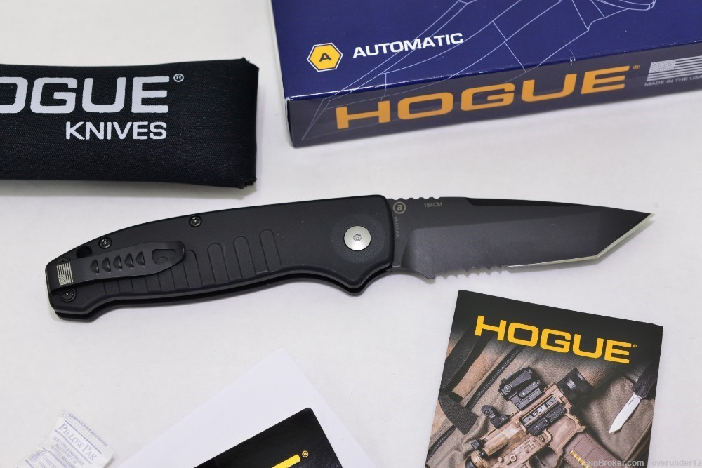 Hogue Ballista Tanto Auto Automatic Tactical Knife AUTHENTIC Top of the Lin-img-2