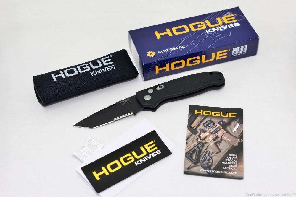 Hogue Ballista Tanto Auto Automatic Tactical Knife AUTHENTIC Top of the Lin-img-0