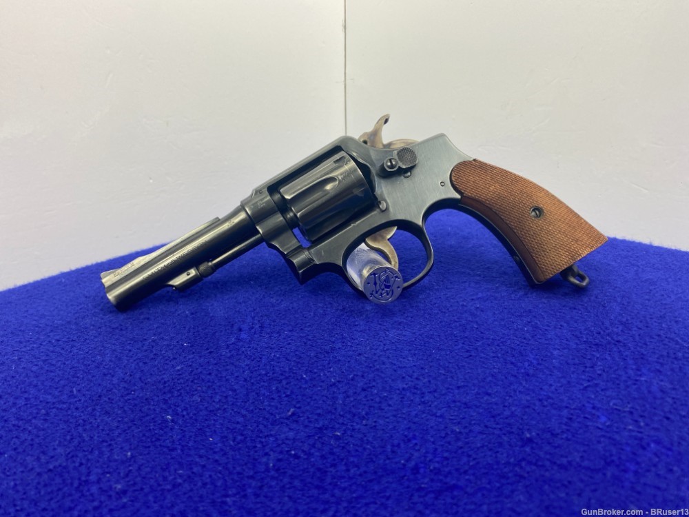 WWII Smith Wesson .38/200 British .38Spl Blue 4" *CONVERTED BY PARKER HALE*-img-0