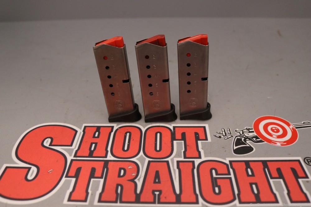 Lot O' Three (3) Smith & Wesson Bodyguard .380 ACP 6rd Magazines (OEM)-img-1