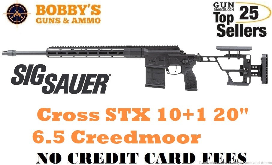 Sig Sauer CROSS6520BSTX Cross STX 6.5 Creedmoor 10+1 20" TB-img-0