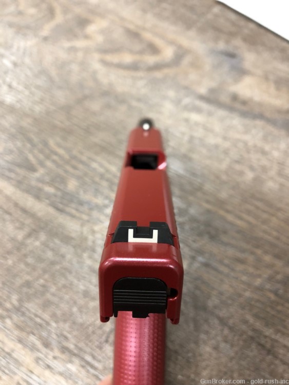 Glock 43X 9mm Cherry Blossom Engraved Medusa Pink Red Hard Case 10 Rd Mag-img-10