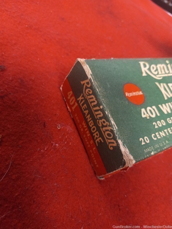remington kleanbore -  401 winchester   - one full box ammo -img-1