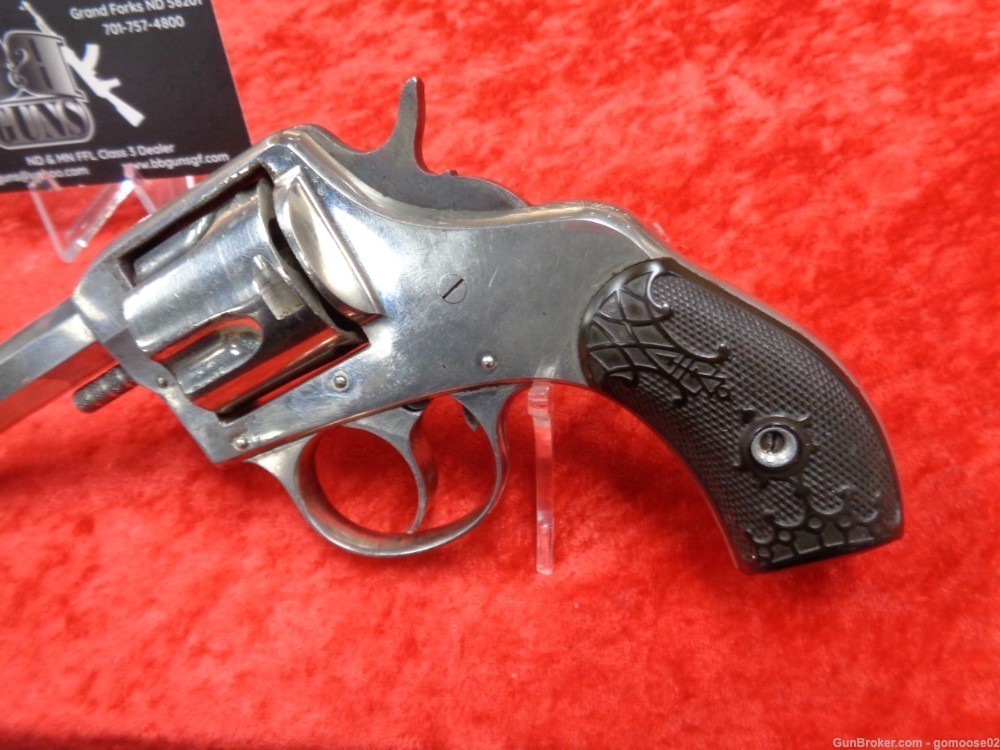 H&R The American Double Action Revolver 32 S&W Nickel 5 Shot C&R WE TRADE!-img-7