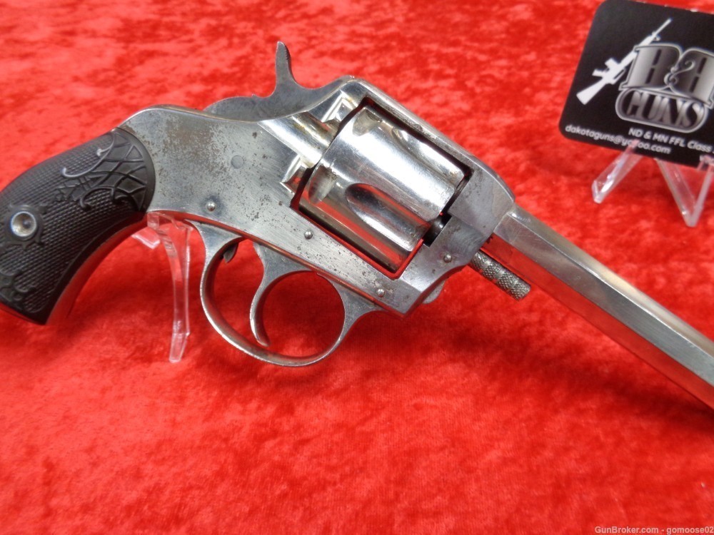H&R The American Double Action Revolver 32 S&W Nickel 5 Shot C&R WE TRADE!-img-2