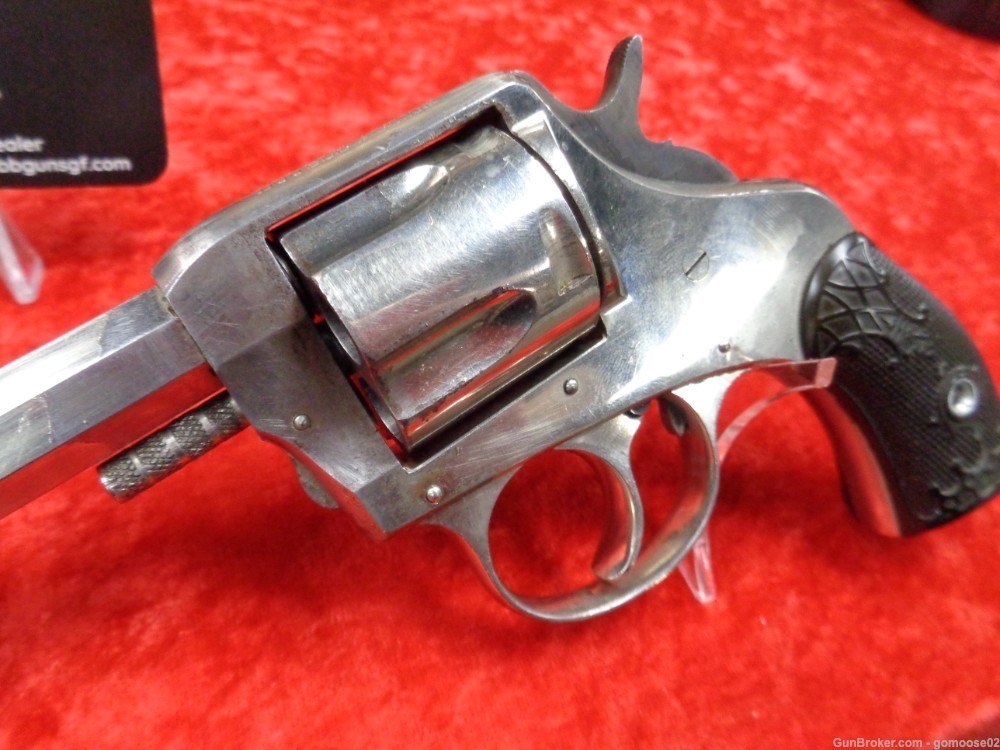 H&R The American Double Action Revolver 32 S&W Nickel 5 Shot C&R WE TRADE!-img-6