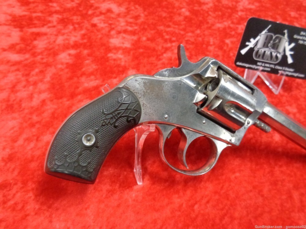 H&R The American Double Action Revolver 32 S&W Nickel 5 Shot C&R WE TRADE!-img-1