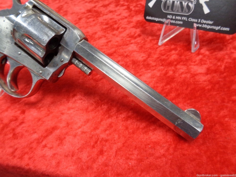 H&R The American Double Action Revolver 32 S&W Nickel 5 Shot C&R WE TRADE!-img-3