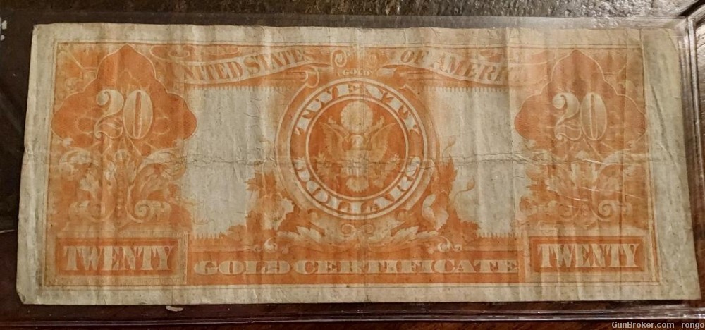 1922 $20 GOLD CERTIFICATE-img-1