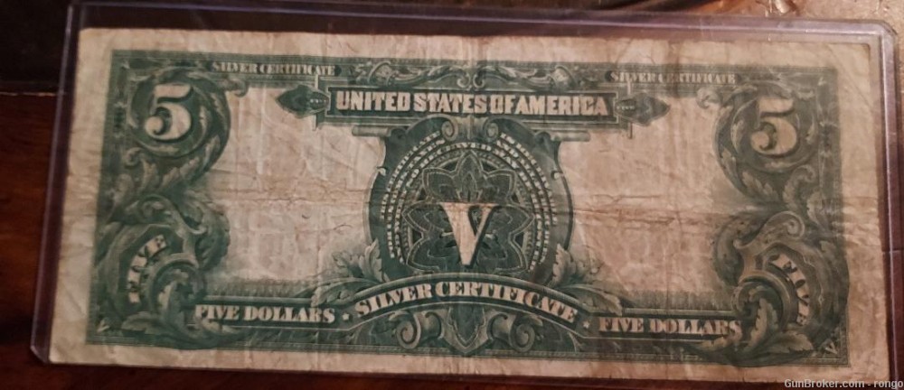 1899 $5 INDIAN SILVER CERTIFICATE-img-1