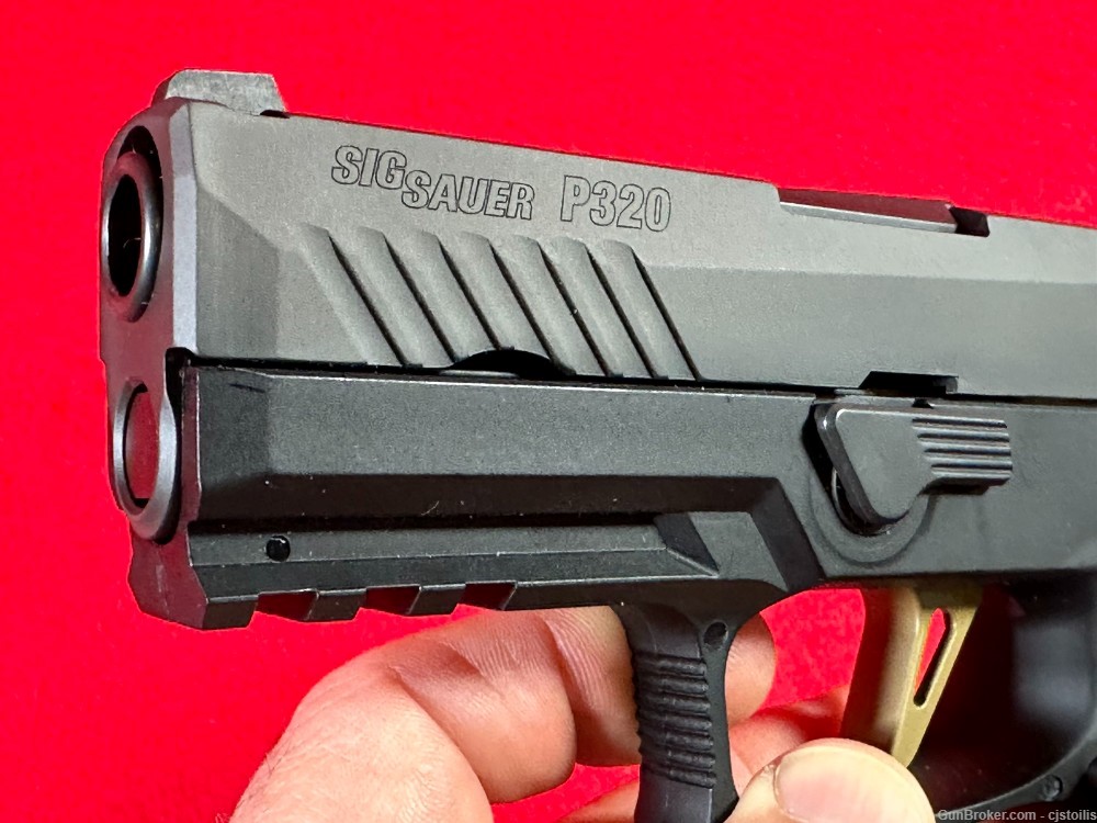 Sig Sauer P320 .40 S&W X Carry Custom Works FCU Fire Control Gold Trigger-img-1