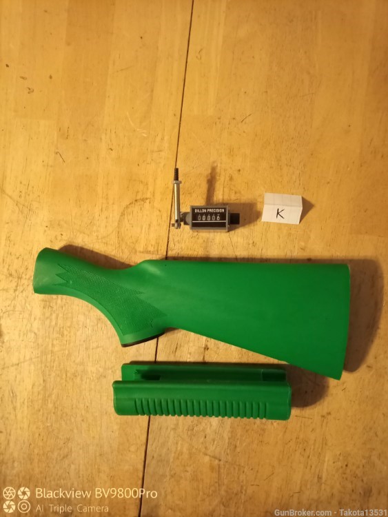 Green Plastic Stock & Forearm for Remington 870 Shotgun (No Butt pad)-img-25