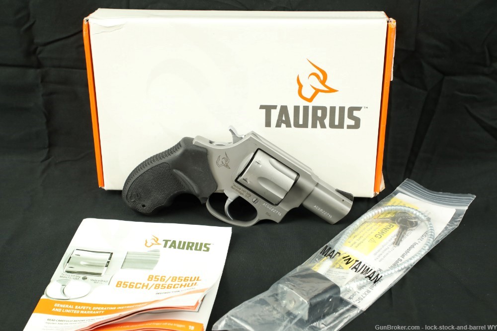 Taurus 856 .38 Special 2” Snub Nose 6-Shot Matte Stainless Revolver w/ Box-img-2