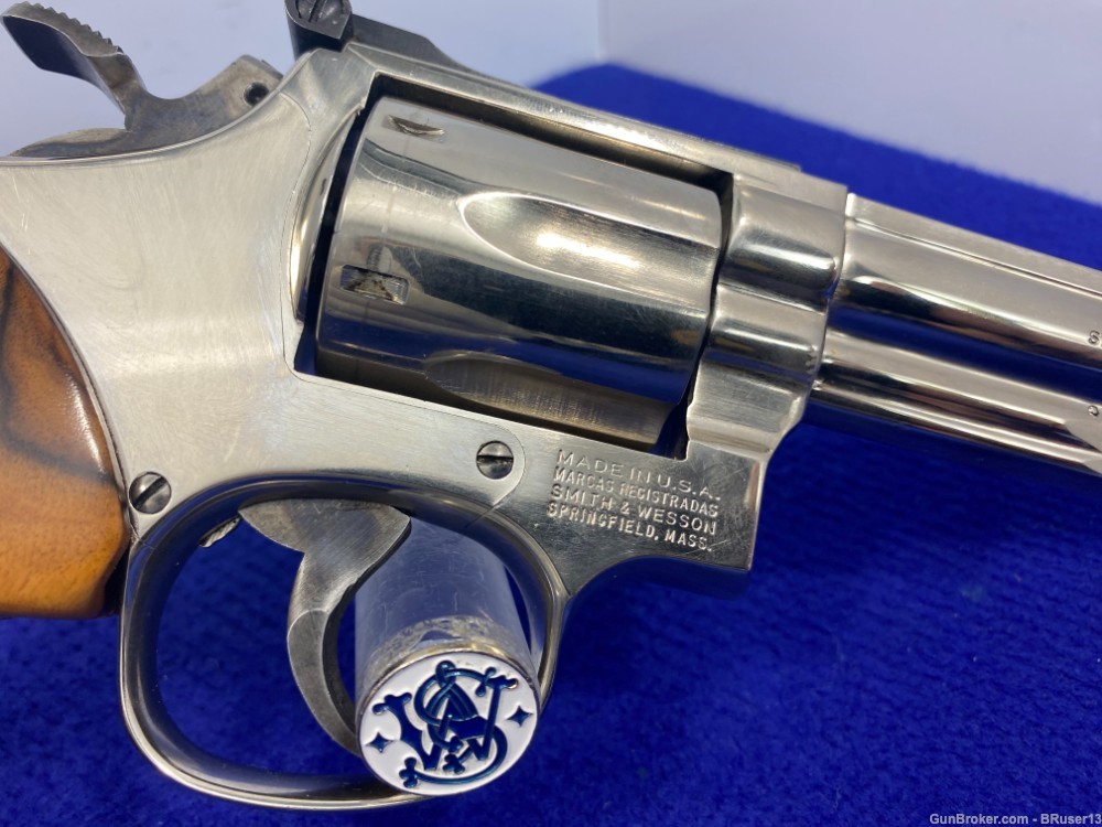 1985 Smith Wesson 19-5 .357 Mag Nickel 6" *INCREDIBLE 357 COMBAT MAGNUM*-img-5