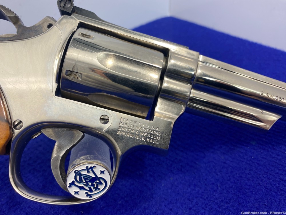 1985 Smith Wesson 19-5 .357 Mag Nickel 6" *INCREDIBLE 357 COMBAT MAGNUM*-img-14