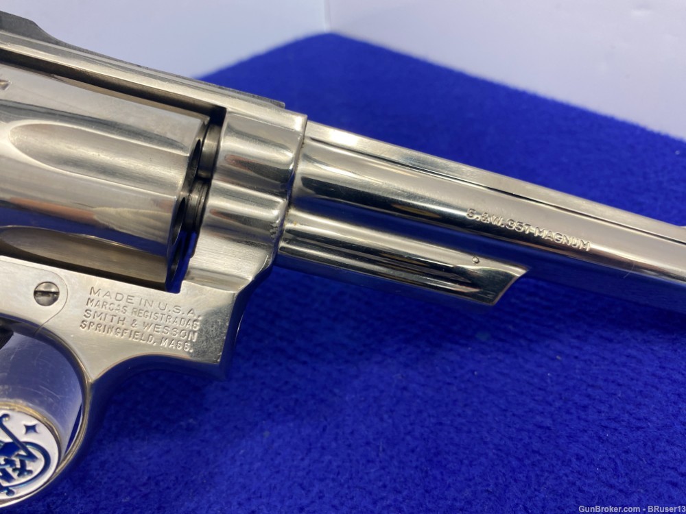 1985 Smith Wesson 19-5 .357 Mag Nickel 6" *INCREDIBLE 357 COMBAT MAGNUM*-img-15
