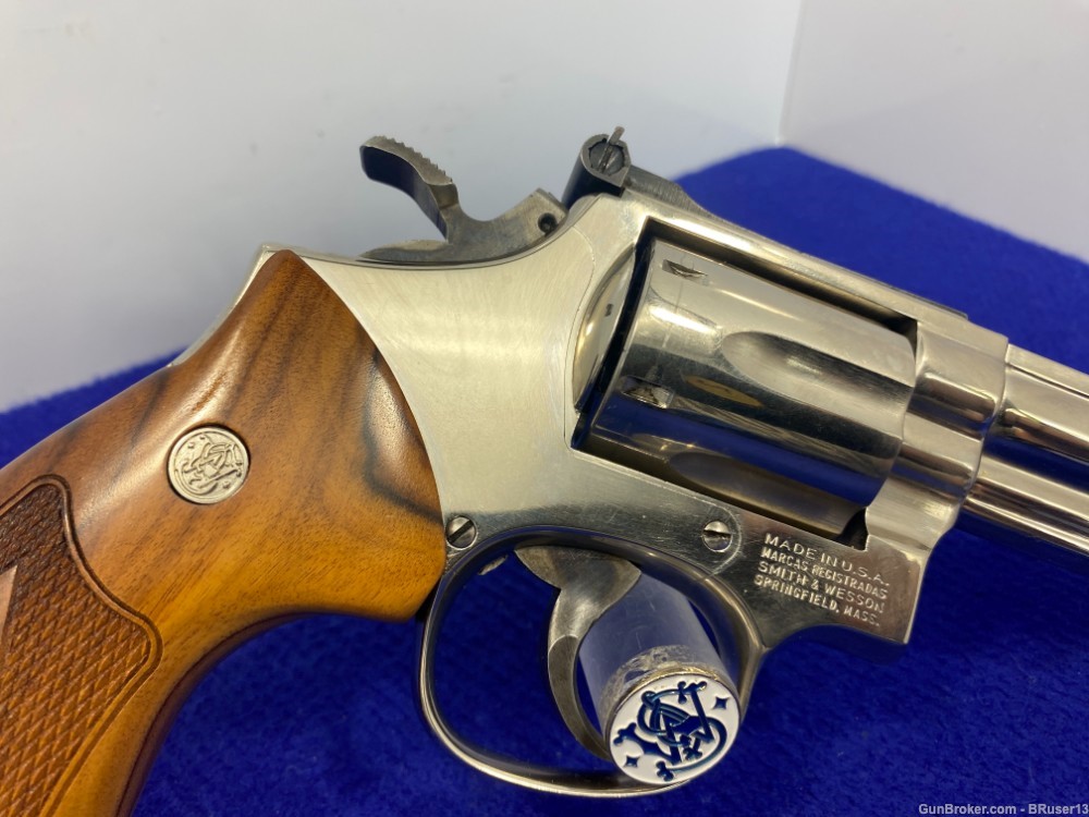 1985 Smith Wesson 19-5 .357 Mag Nickel 6" *INCREDIBLE 357 COMBAT MAGNUM*-img-13