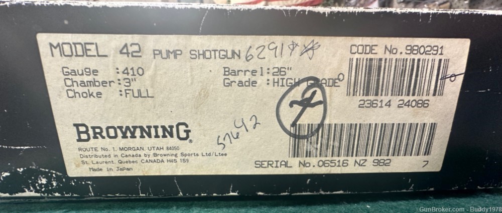 Browning 42 - .410 Ga, 26" barrel, LNiB, Grade V Limited Edition-img-27