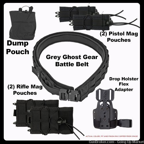 Grey Ghost Gear Battle Belt (LG)  SAVE 3.5% - See Details-img-0