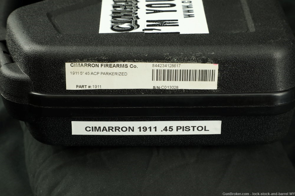 Cimarron 1911-A1 5” Barrel in .45 ACP Semi Auto Pistol  W/ Case-img-35