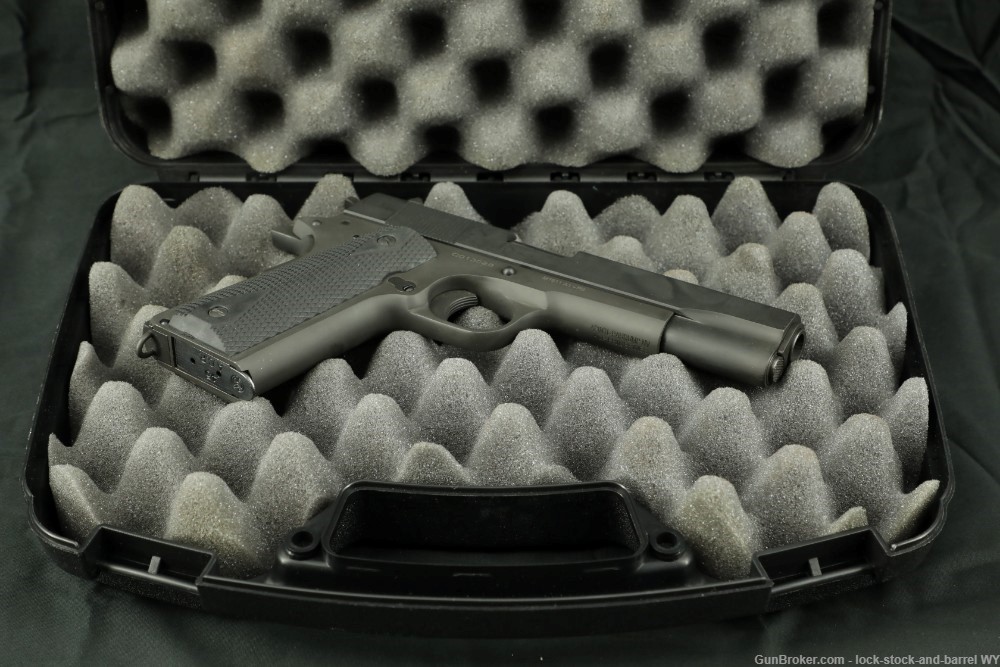 Cimarron 1911-A1 5” Barrel in .45 ACP Semi Auto Pistol  W/ Case-img-37
