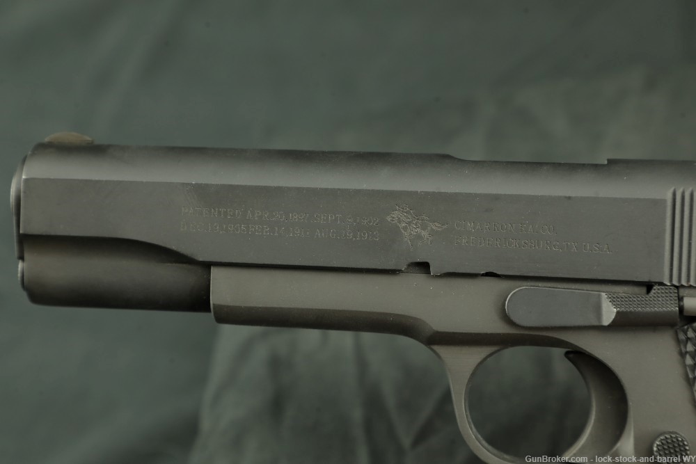 Cimarron 1911-A1 5” Barrel in .45 ACP Semi Auto Pistol  W/ Case-img-22