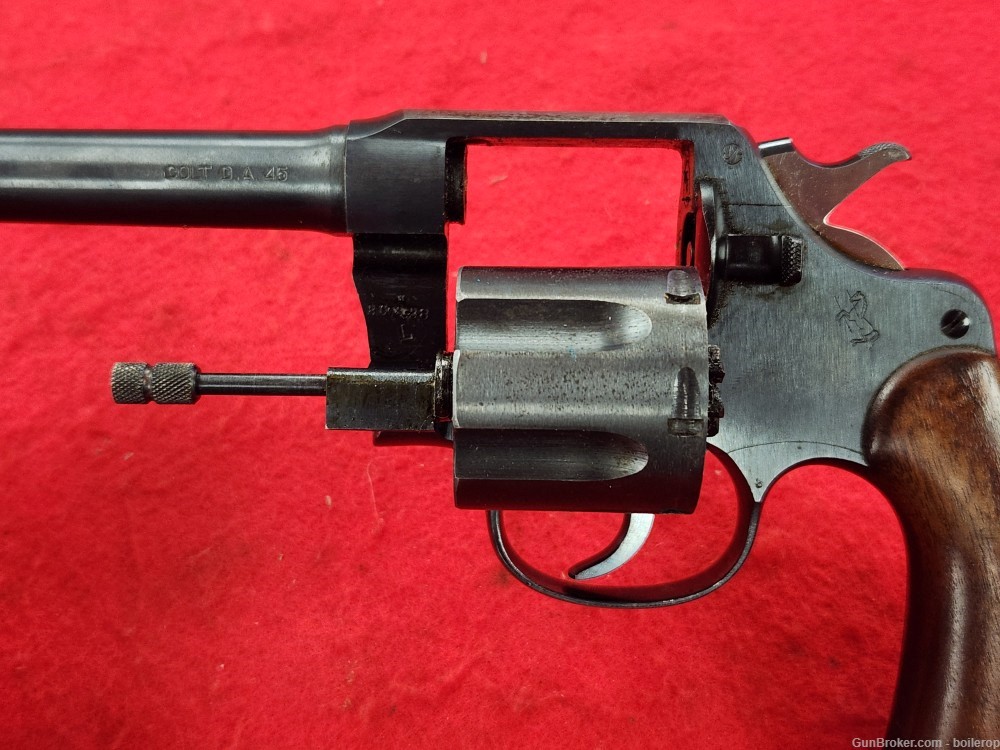 WW1 Colt 1917 Revolver, .45acp, US property marked, w/named holster -img-38