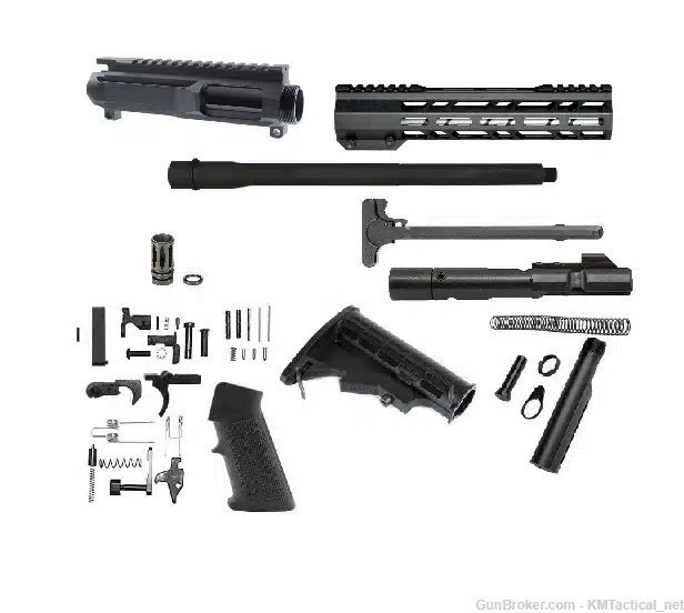 AR9 PCC 16" 9MM Billet Kit AR 15 Upper W/  LPK BCG Ar15 AR-9 9MM-img-0