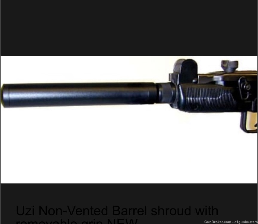 UZI replica suppressor barrel shroud IMI Action Arms Carbine full size -img-5