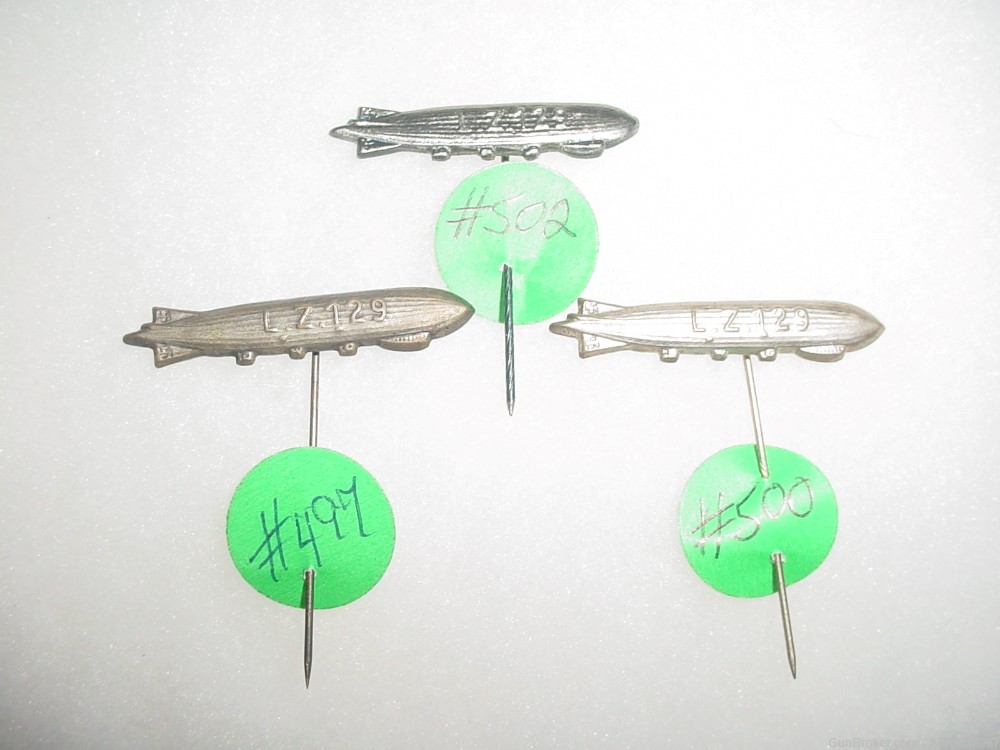 GRAFT ZEPPELIN AND HINDENBERG PINS & BADGES-img-1