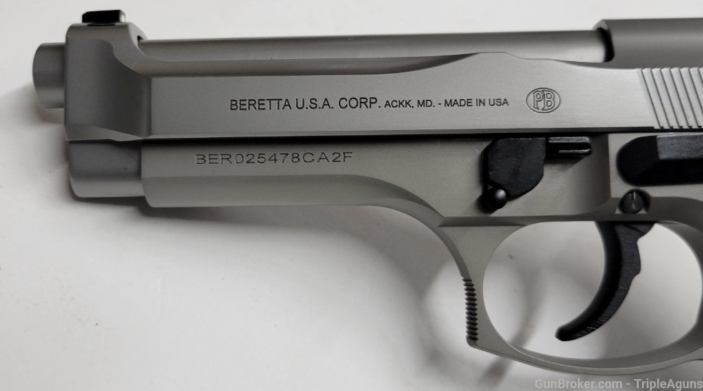 Beretta 92FS Brigadier Inox 9mm 10rd CA LEGAL J92F560CA-img-8