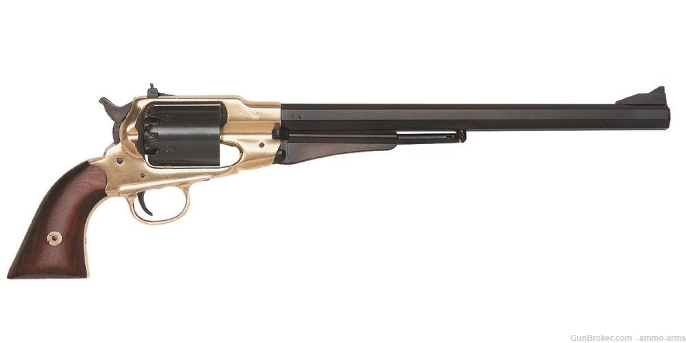 Traditions Firearms 1858 Bison .44 Cal 12" 6 Shot Brass / Blued FR185812-img-1