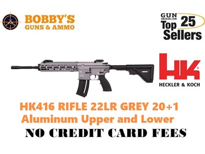 Heckler and Koch (HK USA) Hk416 Rifle 22LR Grey 20+1 "NO CREDIT CARD FEE"