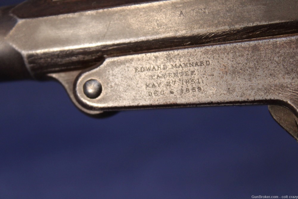 Maynard Carbine 50 Caliber Civil War Saddle Ring Carbine 2nd Model Original-img-8