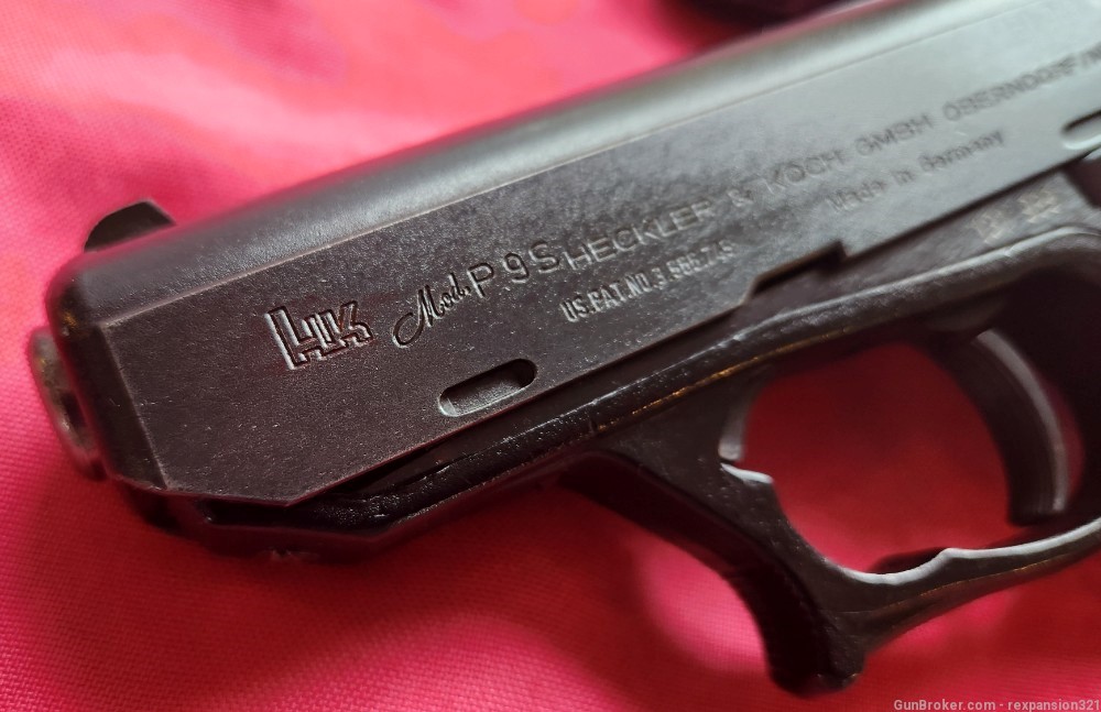 RARE HECKLER AND KOCH P9S POLICE ISSUED 9MM MFG 1981 H&K ROLLER DELAYED -img-2