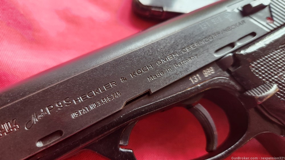 RARE HECKLER AND KOCH P9S POLICE ISSUED 9MM MFG 1981 H&K ROLLER DELAYED -img-3