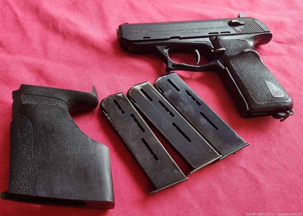 RARE HECKLER AND KOCH P9S POLICE ISSUED 9MM MFG 1981 H&K ROLLER DELAYED -img-0
