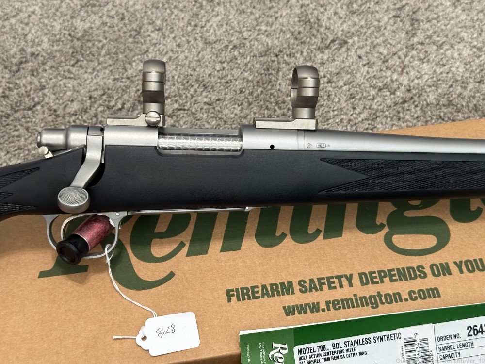 Remington 700 BDL stainless 7mm rem SAUM short action ultra mag ss W box -img-2